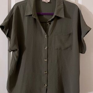 Como Vintage Sage Green Blouse